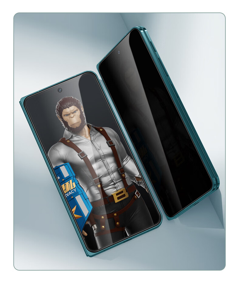 Mr. Blue Gorilla [HD Anti-Peeping Non-Glare] Screen Protector for VIVO X Fold6, Tempered Glass Film, High-Definition Transparent Privacy Protection, Drop-Resistant and Scratch-Resistant Phone Screen P 16