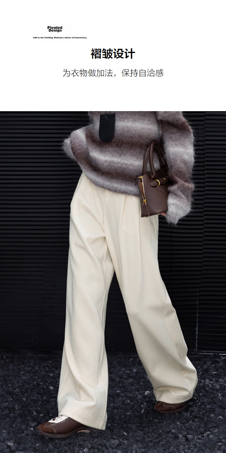 Demana "Cloud Warmth" 25 Winter Smart Warm Corduroy Wide-Leg Slimming Casual Pants for Women Premium Feel 7