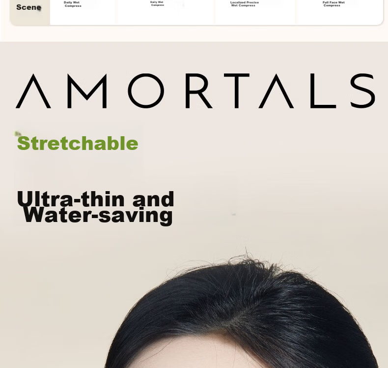 AMORTALS Lightweight Soft Flexible Moisturizing Facial Cotton Pads Makeup Remover Cotton Sheets 2