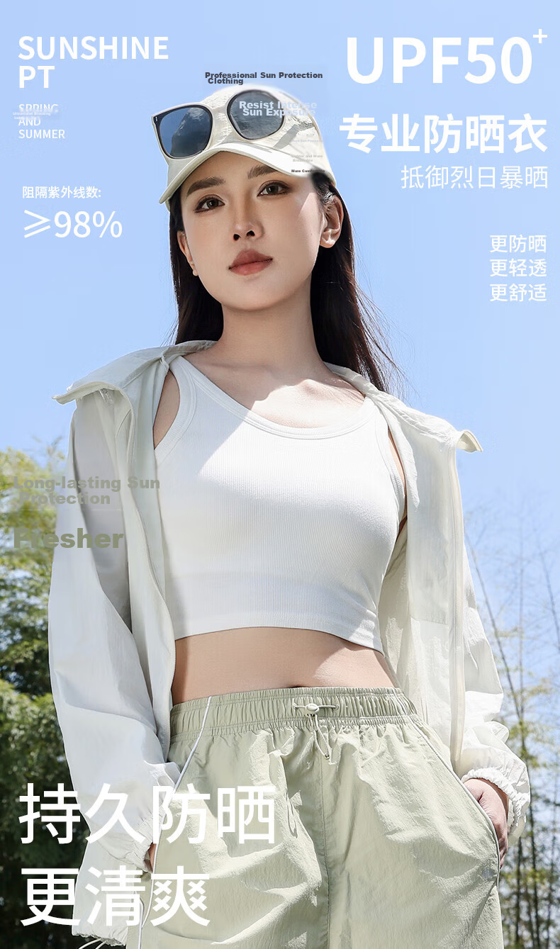 Langsha Women's Ice Silk Sunscreen Jacket Spring Summer UV Protection Original Yarn Ice Silk Cooling Breathable Cycling Shirt 1