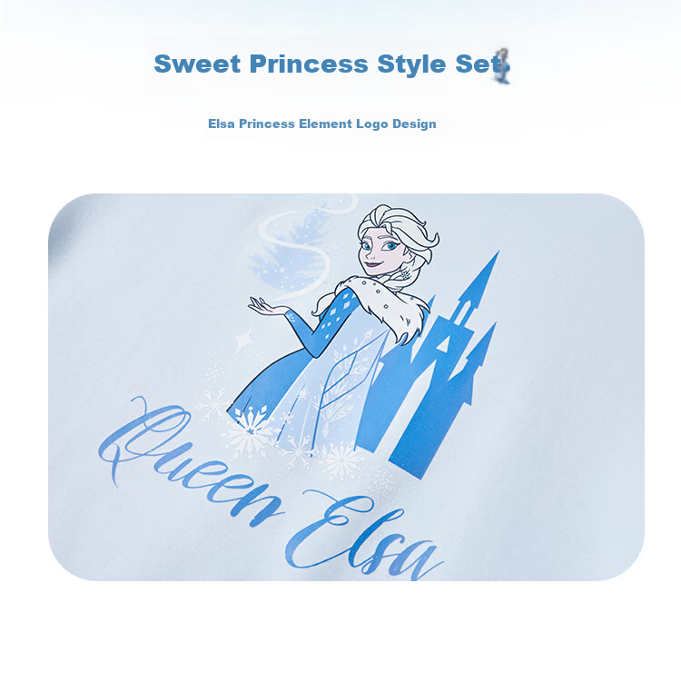 Disney Kids Sweatshirt and Sweatpants Set Girls Spring Autumn 2026 New Stylish Big Kids Top and Pants Two-Piece Set 3