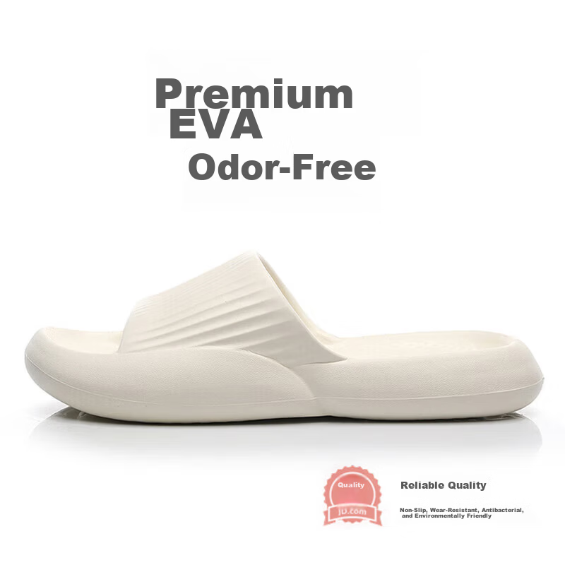 GUOLUOFEI Men's Thick-Soled Slippers with Cushioned Sole Summer Bathroom Non-Slip Indoor Couple's Sandals