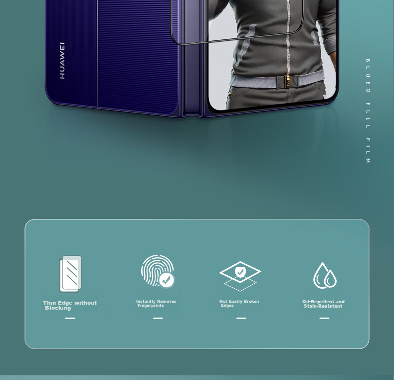 Mr. Blue Ape OPPO Find X9 Screen Protector Tempered Glass Film HD Anti-Fall Anti-Fingerprint Phone Screen Protector 3