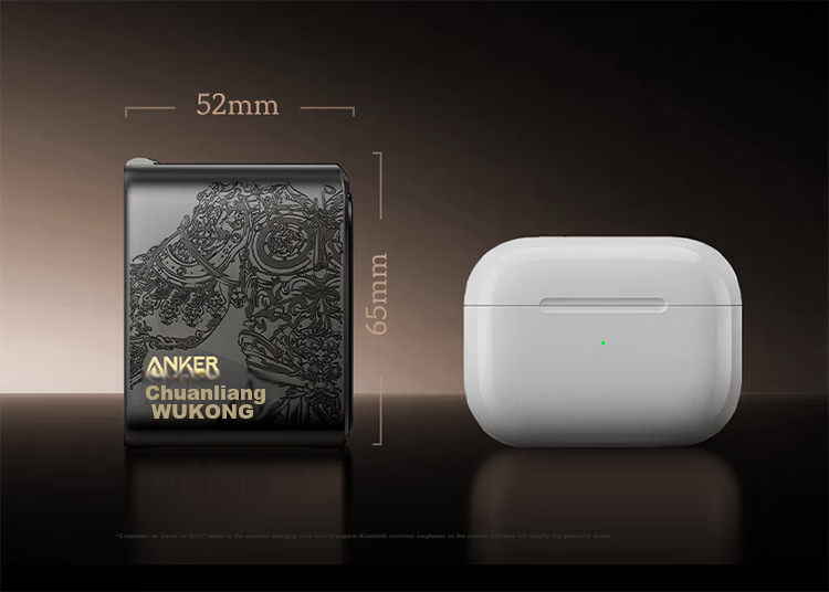 ANKER [Black Myth Wukong Collaboration] Anker Spirit Light Smart Display Charger Pro 160W Prime GaN Type-C Fast Charger Compatible with Apple iPhone 17 21