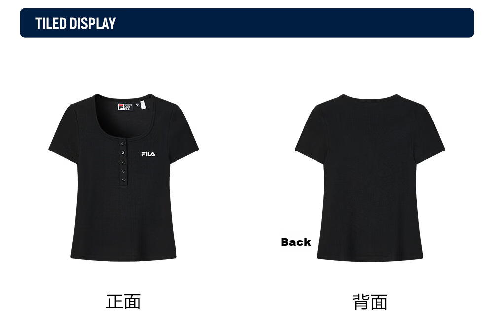 FILA Official Women's Knitted Short Sleeve Shirt 2026 Summer New Fashion Simple Slim Fit T-Shirt 31