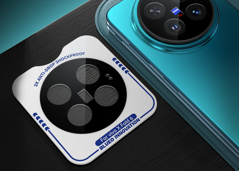 BLUEO AR Anti-Reflective Lens Protector for vivo X Fold6 Rear Camera Film High-Definition Drop-Resistant Scratch-Resistant Phone Screen Protector with Alignment Tool 15