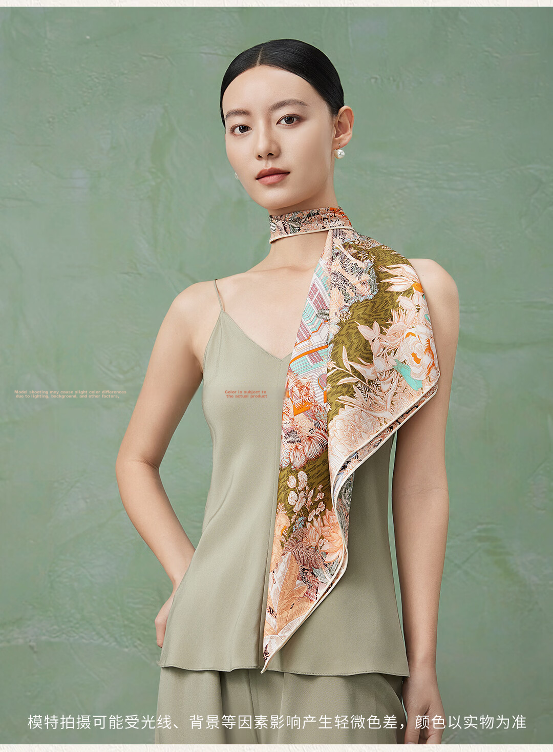 Shanghai Story 100% Mulberry Silk Jacquard Square Scarf Genuine Silk Gift for Mom and Girlfriend Birthday 12