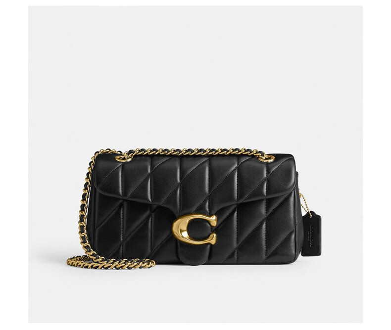 COACH Women's TABBY Medium Shoulder Bag Crossbody Bag Black CP150 Chic Gift 11