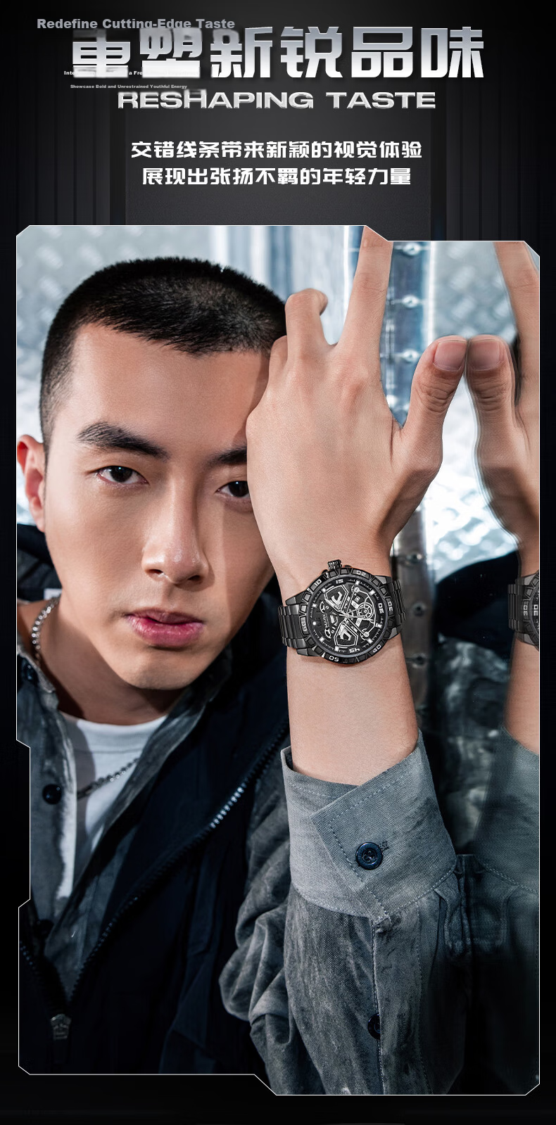 MARK FAIRWHALE Men's Watch Top Ten Famous Mechanical Luminous Waterproof National Brand Wristwatch Birthday Gift for Boyfriend 5049 3