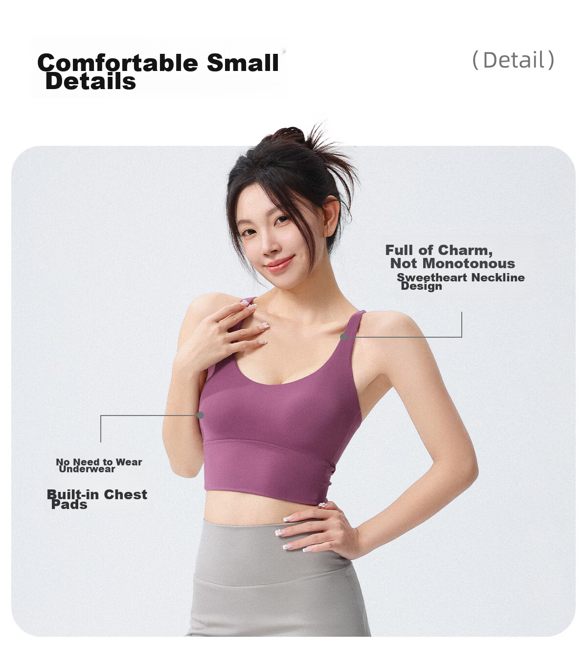 DRUR Loose Fit Back-Open Yoga T-Shirt Women Short Sleeve Quick-Dry High Elasticity One-Piece Running Sports Bra Top 8