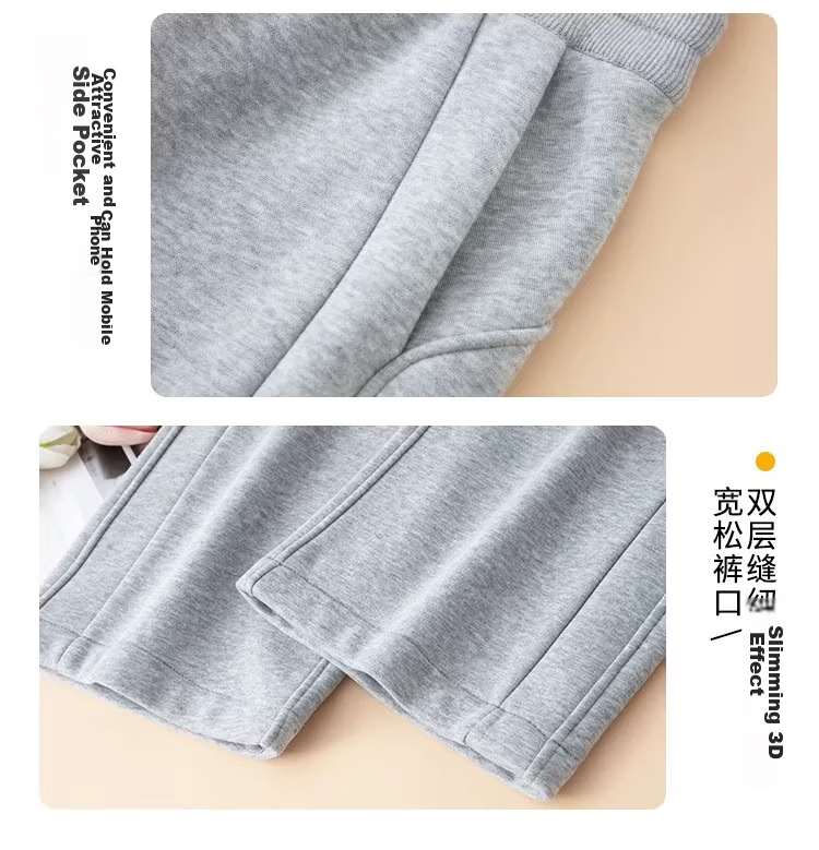 La Chapelle Women's Narrow Fit Sports Pants Spring Thin Wide Leg Casual Pants Summer Straight Leg Sweatpants White Gray 4XL 12