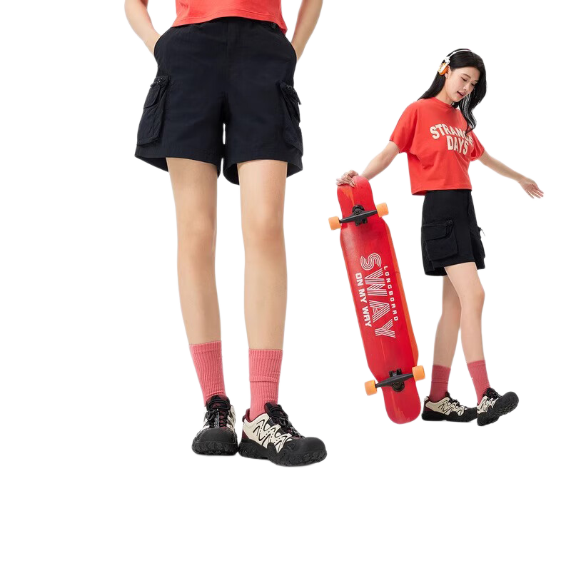CAMEL Outdoor Quick-Dry Cargo Shorts Cooling Breathable Sun-Protective Loose Wide-Leg Quick-Dry Pants 5050 L