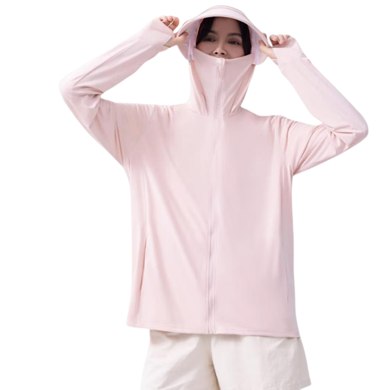 LangSha Women's Ice Silk Cooling UV Protection Sun Jacket Lightweight Breathable Comfortable Outdoor Sports Skin Jacket
