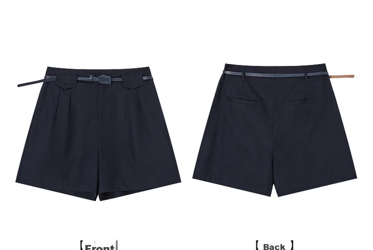 Demana [With Linen Cotton] Summer Simple Commuter Loose Shorts Slim Fit Versatile Women's Casual Pants 24