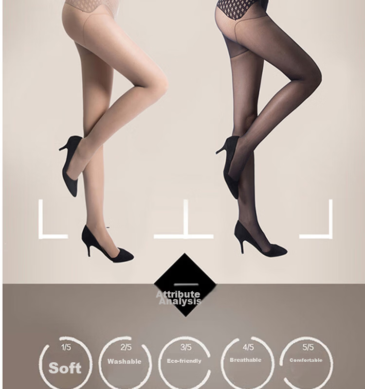 Avandy 15D High Elastic Apple Hip Seamless SPA Mask Silk Transparent Durable Pantyhose for Women 10