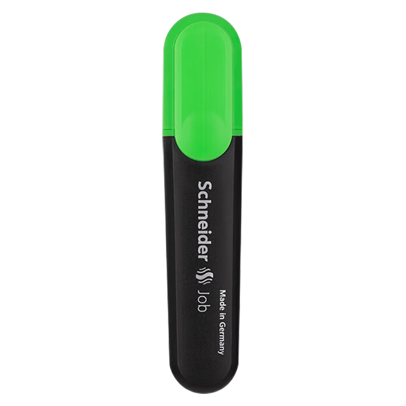 Schneider Large Capacity Highlighter, Colorful Marker Pen for Students' Key Points And Notes, Office Essential, 1-5mm, Green, Single Pen 1504