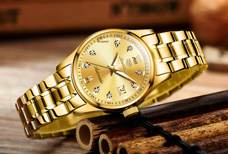 JIN SHI DUN JD Self-operated Swiss Certified Brand Women's Watch 26 New Fully Automatic Mechanical Top Ten Famous Watches Birthday Gift 7