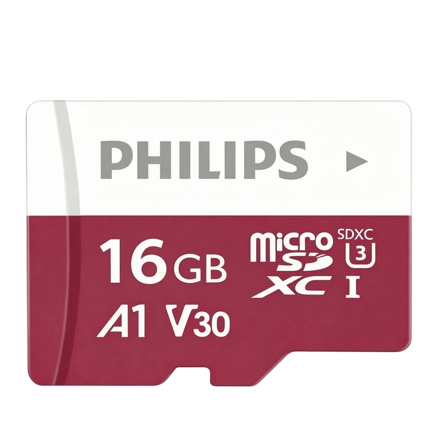 PHILIPS 16GB TF (MicroSD) Memory Card U3 V30 High-Speed Durable Storage Card for Dashcams & Security Surveillance Read Speed 100MB/s