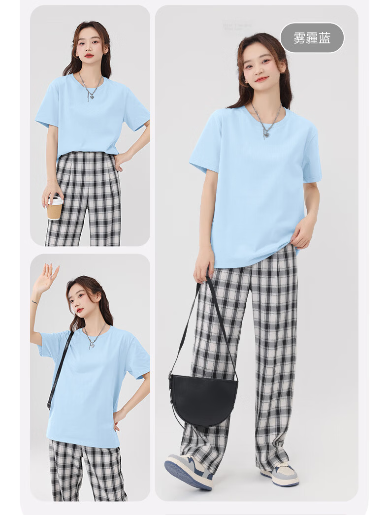 Warrior Women's 2026 Summer New Cotton Short Sleeve T-Shirt Loose Fit Slim Outdoor Breathable Printed Top 18