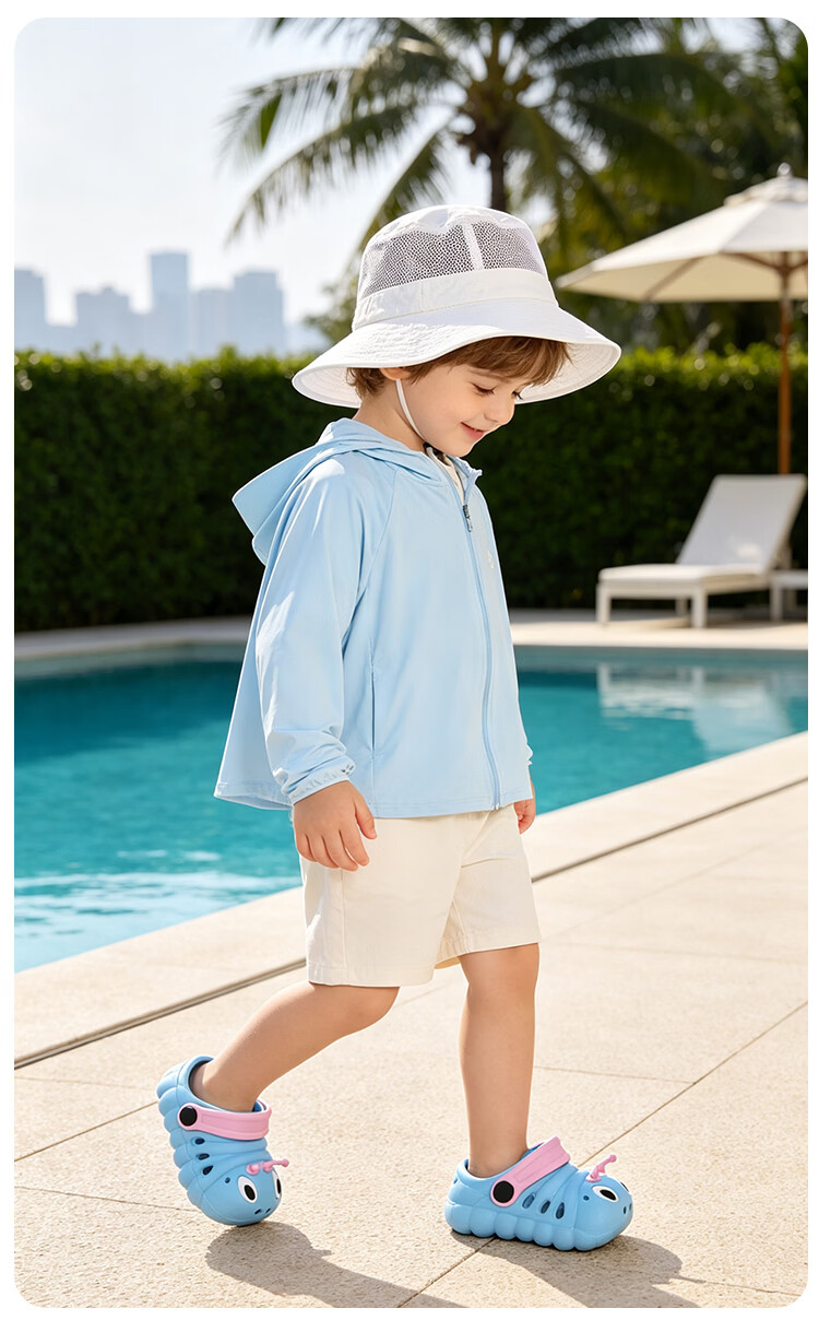 9i9 Kids Summer EVA Soft Sole Non-Slip Clogs Caterpillar Series Water Beach Shoes B125 Yellow Size 26 11