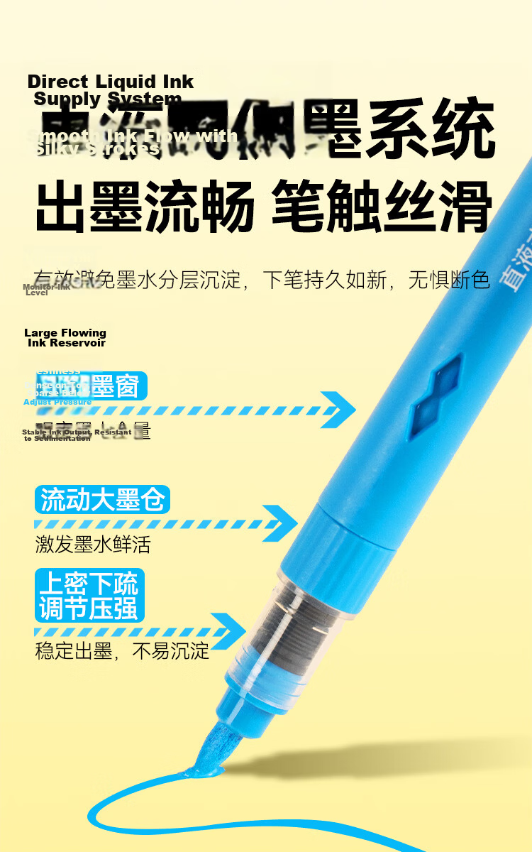 JD Jingzao Direct Liquid Acrylic Marker 84 Colors Large Capacity Elastic Soft Tip High Coverage Non-Bleed Student Watercolor Pen Drawing Pen Birthday Gift for Boys and Girls 4