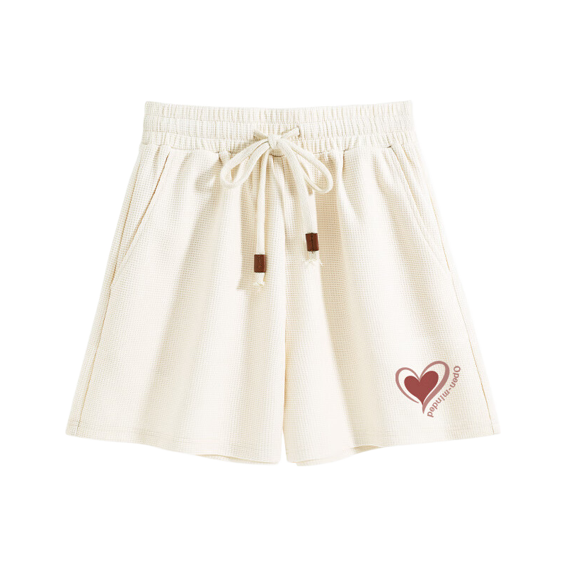 Warrior Waffle-Knit Shorts for Women, Summer 2026 Casual Style Versatile Fashionable Skin-Friendly Breathable Comfortable Commuter-Style Three-Quarter Pants