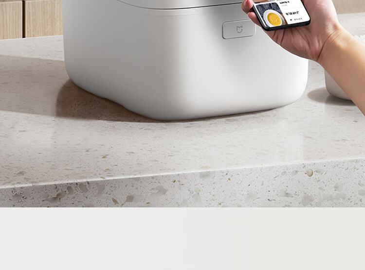 Mijia Xiaomi Rice Cooker for Home Use, Serves 3-4 People, Smart Micro-Pressure IH Multifunctional Rice Cooker, Cooks Rice And Porridge, Thick Pot Non-Stick, with Steamer Basket, 4L Capacity 28