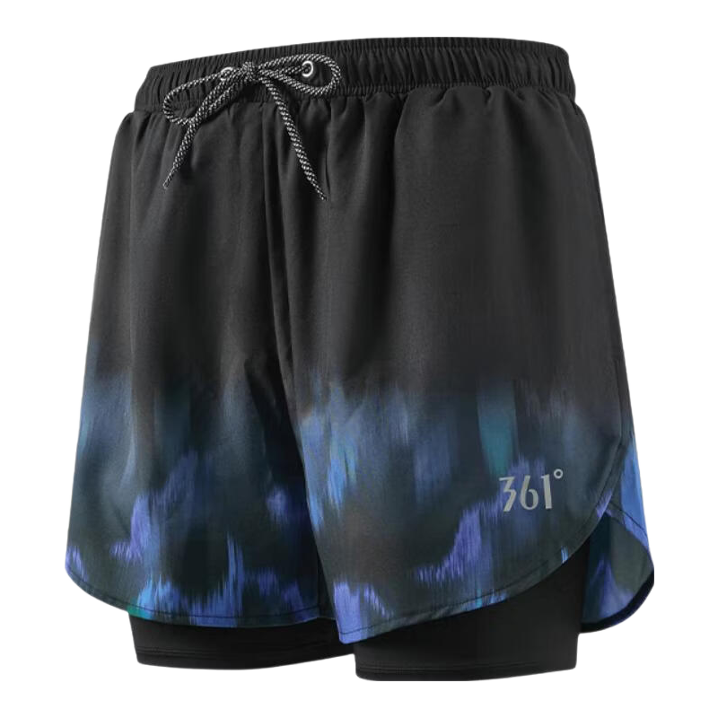 361° Men's Double-Layer Quick-Dry Swim Trunks Beach Shorts for Adults and Youth Spa Swimming Pants