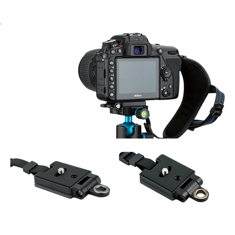 JJC Camera Wrist Strap, DSLR Wristband, Quick Release, Compatible with Canon, Nikon, Panasonic Accessories [U-Shaped Base | Red]