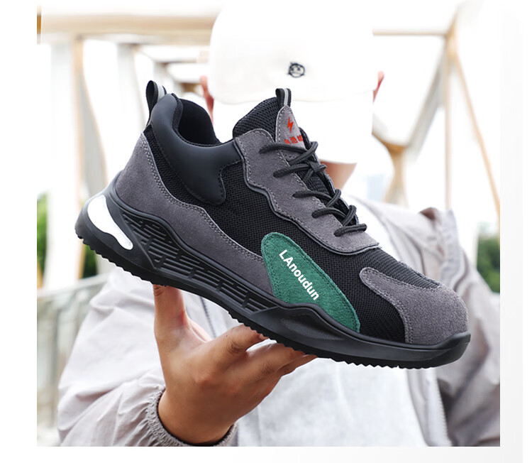 BlueOwl Shield Men's Anti-Static Summer Breathable Lightweight PetroChina Safety Work Shoes DL2095BA Size 40 22