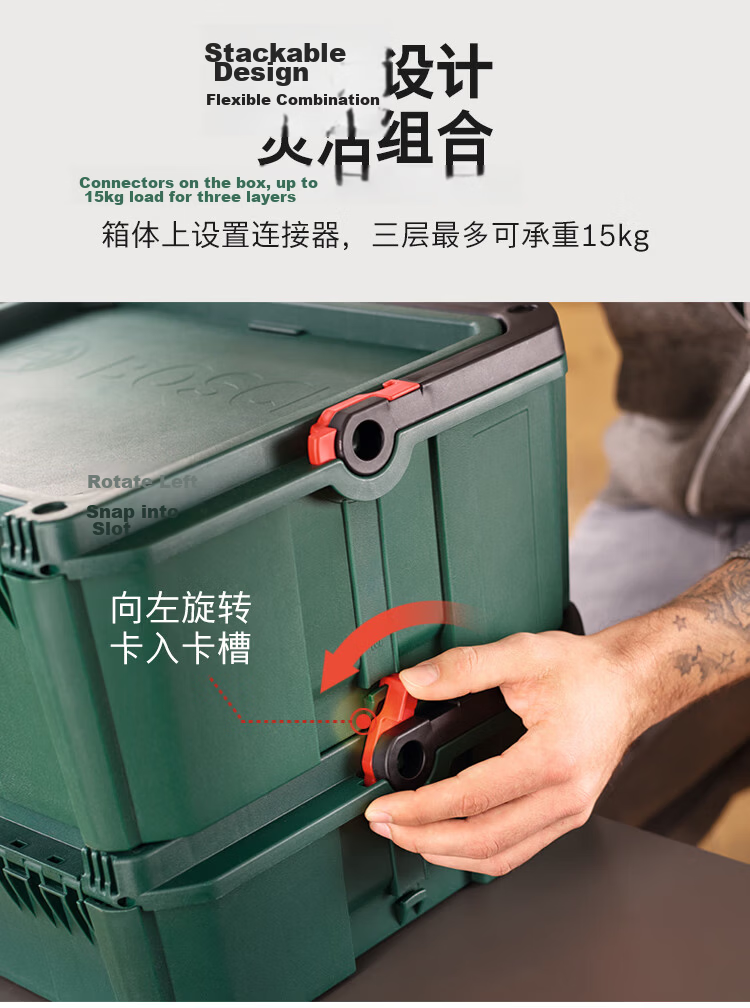 BOSCH Multifunctional DIY Toolbox Storage Case Model S 10