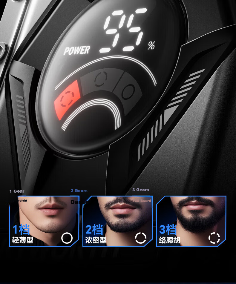 Skyworth Electric Shaver JA12 Mecha Series Portable Fast Charging Floating Blade Washable Men's Gift for Boyfriend Husband Father Graduation Gift 14