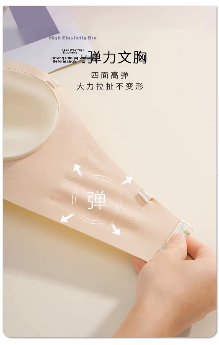 GUJIN Cloud Seamless Strapless Bra for Women, Small Chest Push-Up, Anti-Slip Bandeau, Backless Invisible Bra 13