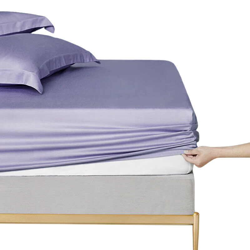 FUANNA Cotton Bed Sheet, Single Piece, 60-Count Long-Staple Cotton, Non-Slip, Dirt-Resistant Mattress Protector, Suitable for 1.2-Meter Bed
