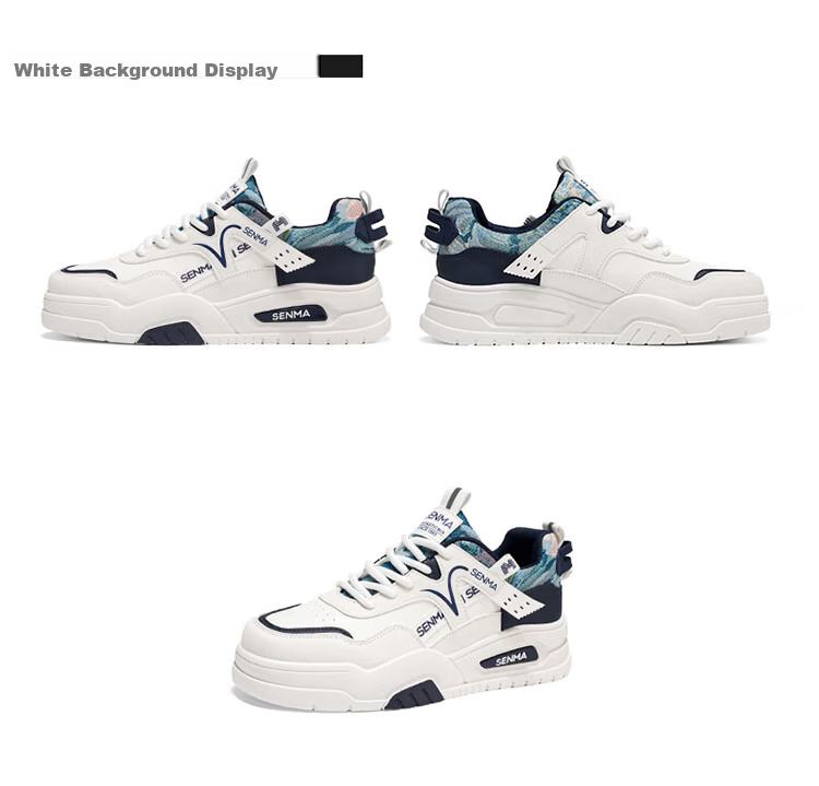Senma Men's Shoes 2026 New Summer Casual Sneakers Youth Thick Sole Height Increasing Leather Sports Shoes 20