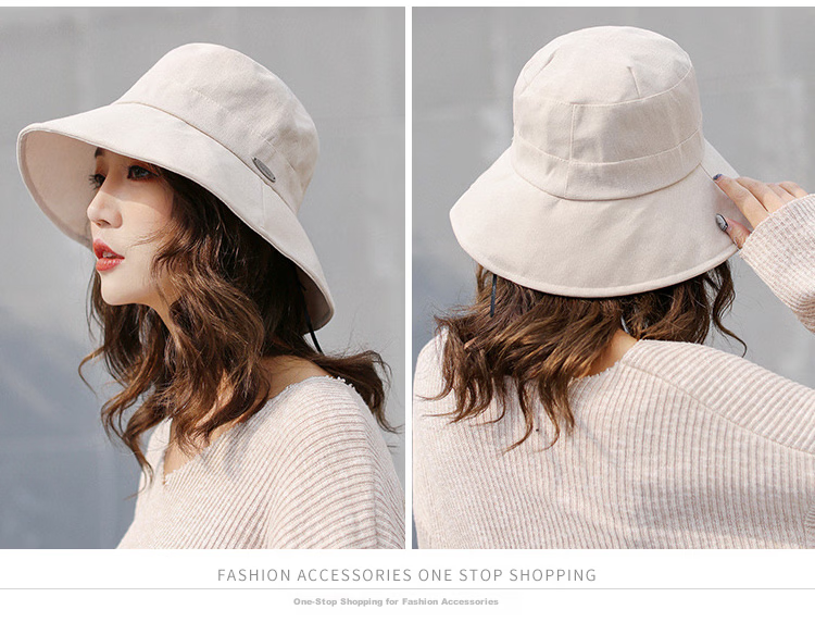 GLO-STORY Women's Sunshade Hat Thin Mesh Breathable Sun Protection Fisherman Hat Korean Style Casual Foldable UV Protection Bucket Hat 9
