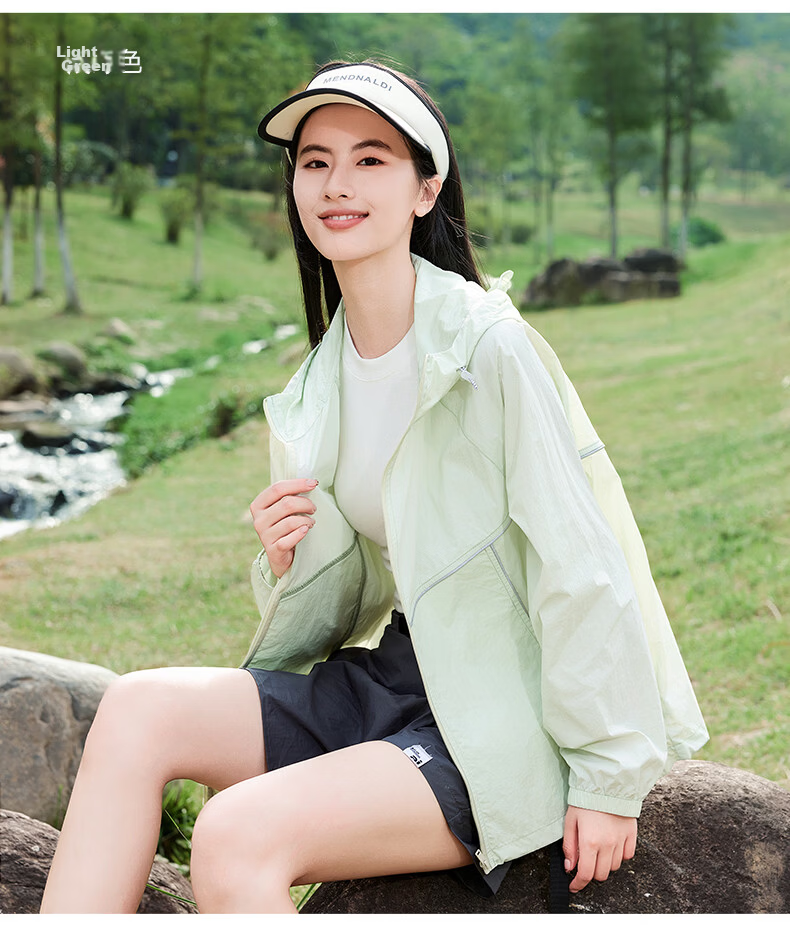 MJ STYLE Women's Hooded Sun Protection Jacket 2026 Spring Summer New Loose Lightweight Breathable Cooling Outdoor Versatile Top 14