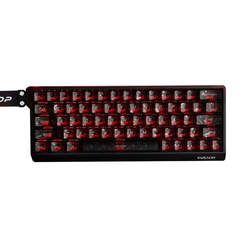 EWEADN DK63 Mechanical Gaming Keyboard Hot-Swappable Wired Customizable 63-Key Layout Side-Printed High-Quality Desktop Office