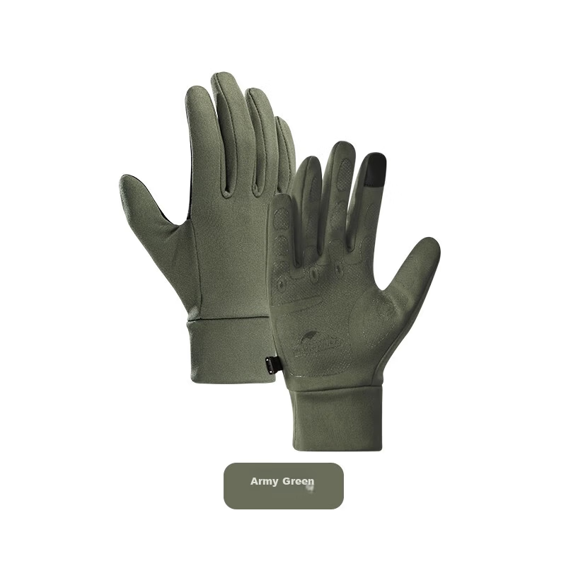 Naturehike Finger Touchscreen Non-Slip Sports Gloves for Men and Women Outdoor Hiking Running Cycling Mountaineering Durable Warm Fleece Gloves