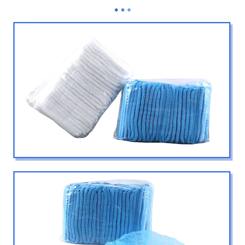 BAIGE Dustproof Chef Hat Women's Restaurant Oil Smoke Resistant Breathable Non-slip Work Cap Fabric Hat 2 Pieces CW119036 9