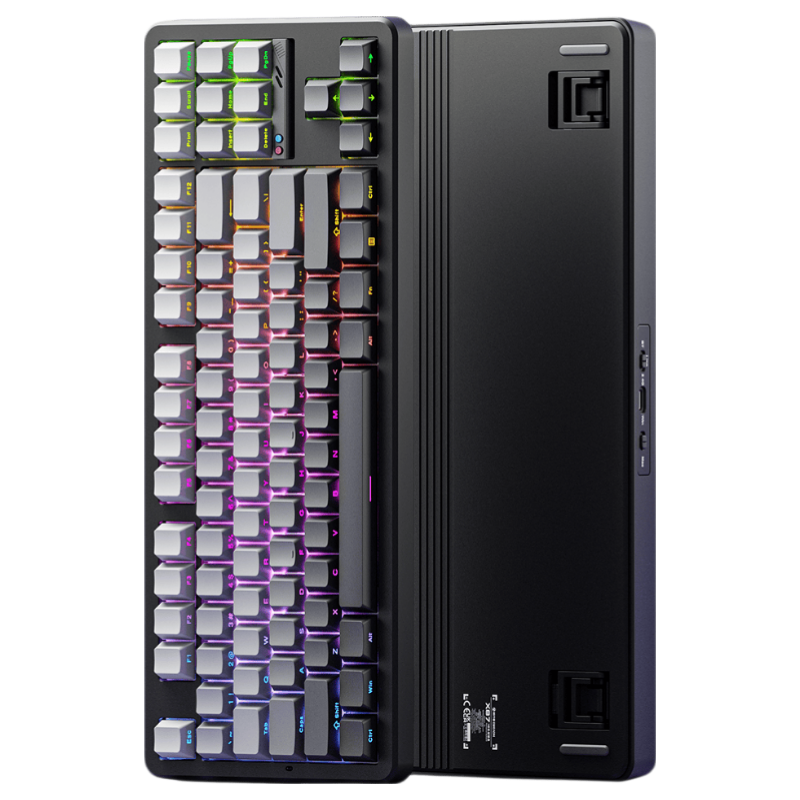 EWEADN X87v2/Ultra Wireless Custom Mechanical Keyboard Wired Bluetooth Tri-Mode Gaming Gasket Structure 87-Key Hot-Swappable for Gaming Office Laptop Peripherals