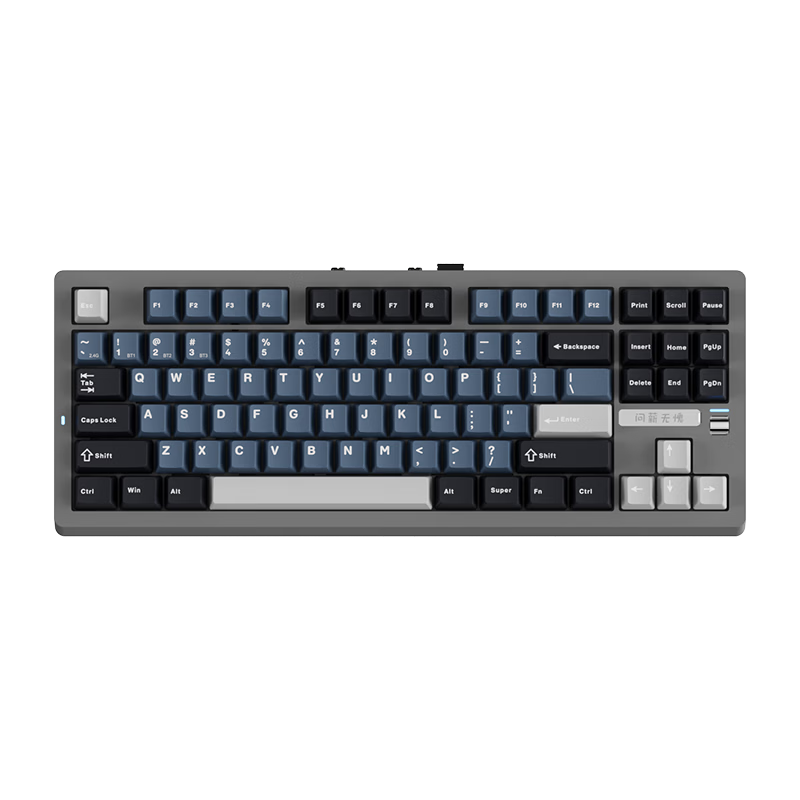JD Jingzao JZ870Pro Fish Gray Tri-Mode Mechanical Keyboard Wireless Bluetooth Wired Gaming E-sports Office Keyboard Compatible with Apple Mac Desktop Laptop