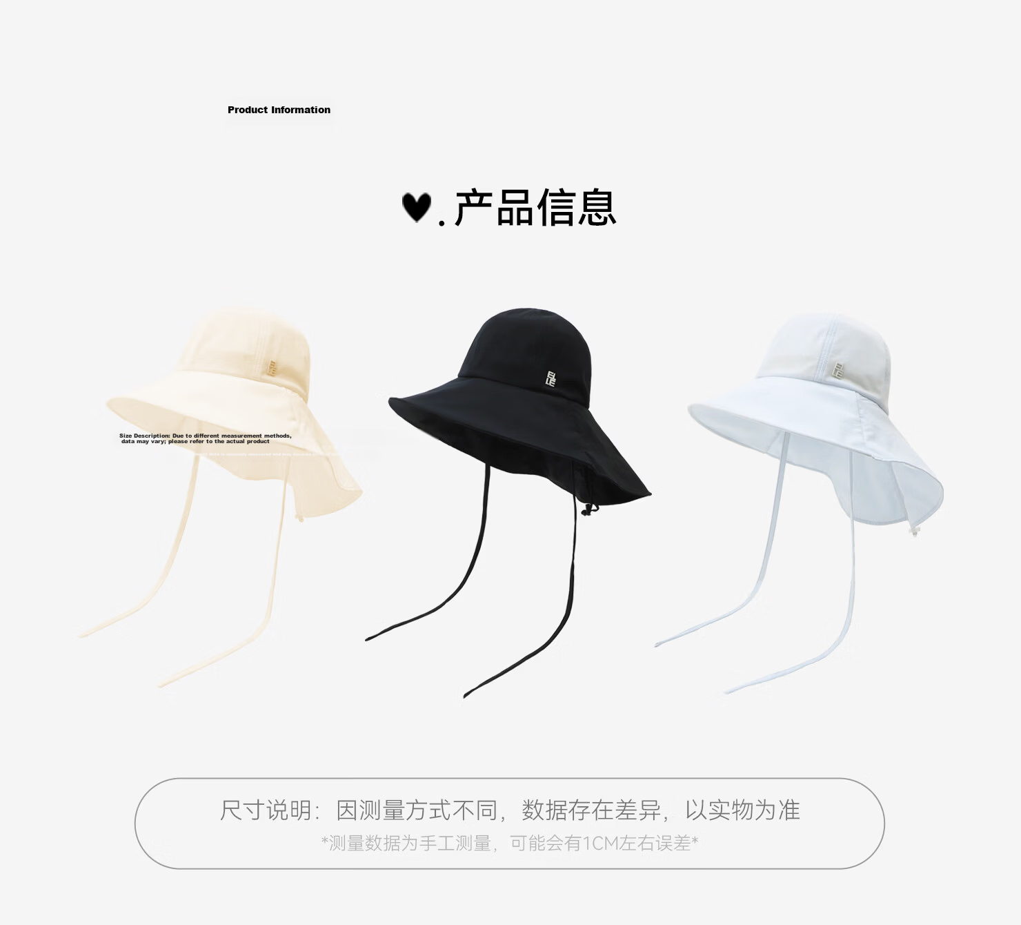 ELLE Women's Sun Protection Hat Outdoor Wide Brim Neck Guard Fashion Sunshade Mountaineering Hat Mist Blue 17