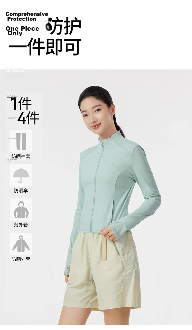 CAMEL Camellia Stand Collar Sun Protection Jacket 2026 Summer New Short Slim Fit 1006 (Dilireba Style) 14