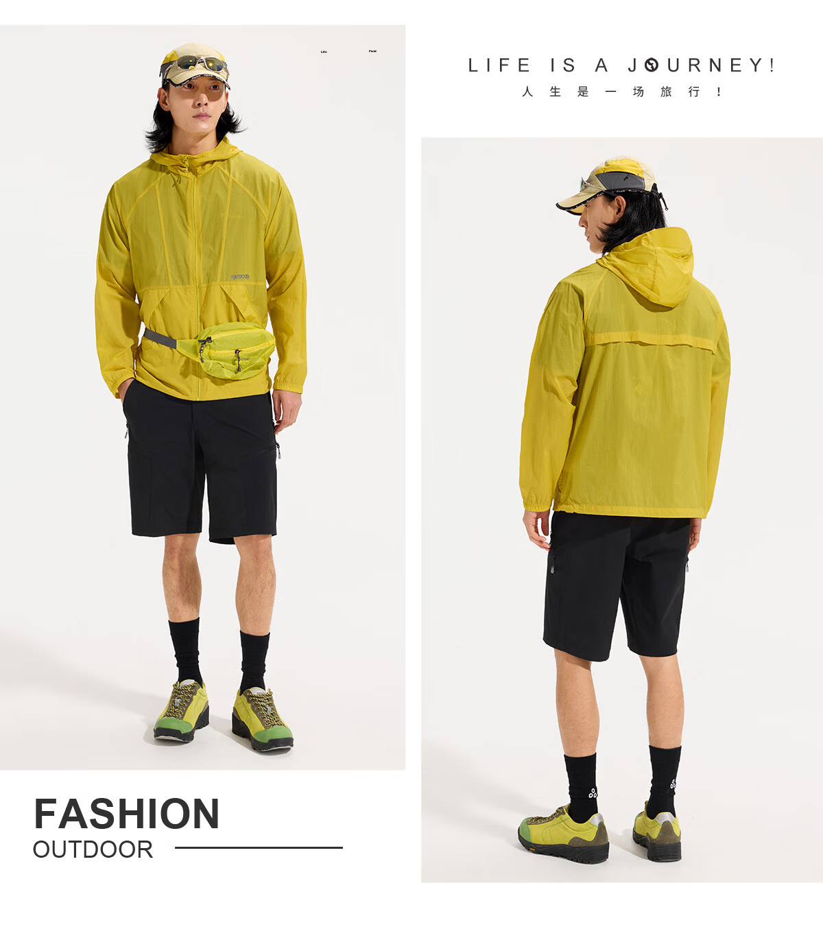 OUTDOOR PRODUCTS Men's Sun Protection Jacket Spring Summer 2026 Lightweight Comfortable Water-Repellent Coat UV Protection UPF50+ OFPF621312 15