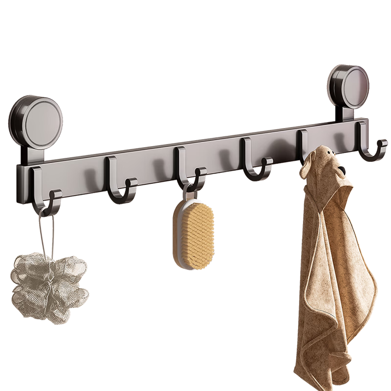 Baihan Bathroom Door Suction Cup Hook Super Strong Adhesive No Drilling No Trace Clothes Hook Hanger Bathroom Storage Rack