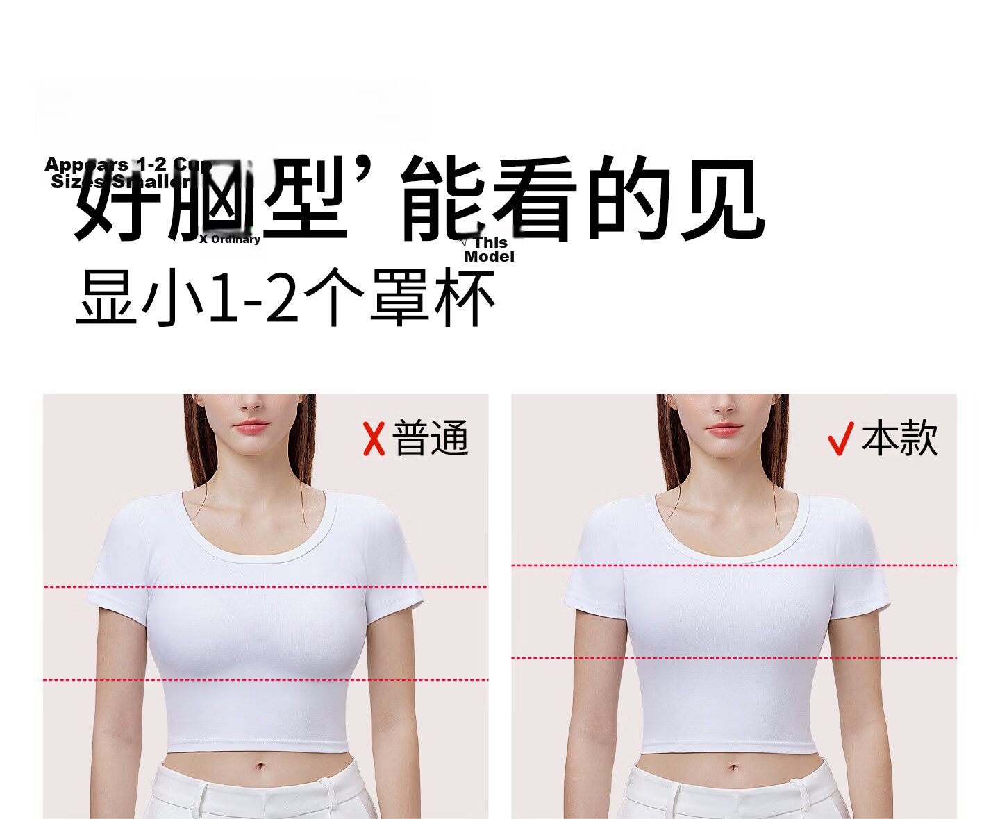 Qiannaimi Comfortable Wireless Bra for Women Lightweight Breathable Full Coverage Bandeau Bra Pink Beige 75B 16