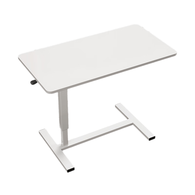 XIAOJIANGCAI Bedside Table, Movable Folding Adjustable Height Desk, Bedroom Dormitory Study Desk, Office Computer Desk, Walnut Color, 80*40