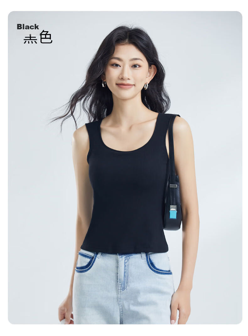 Fenteng Xinjiang Cotton Padded Vest for Women Four-Season Wide Shoulder Sleeveless Top 362 White M 14