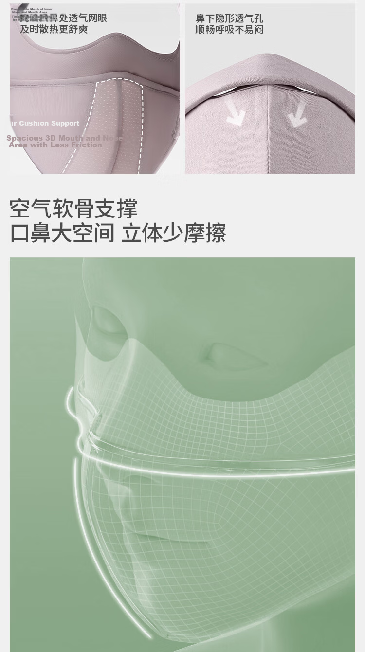 Banana Under Autumn Winter Sun Protection Mask Moisturizing Cycling Windproof Visor Face Mask High-Value Women's SS44424 8
